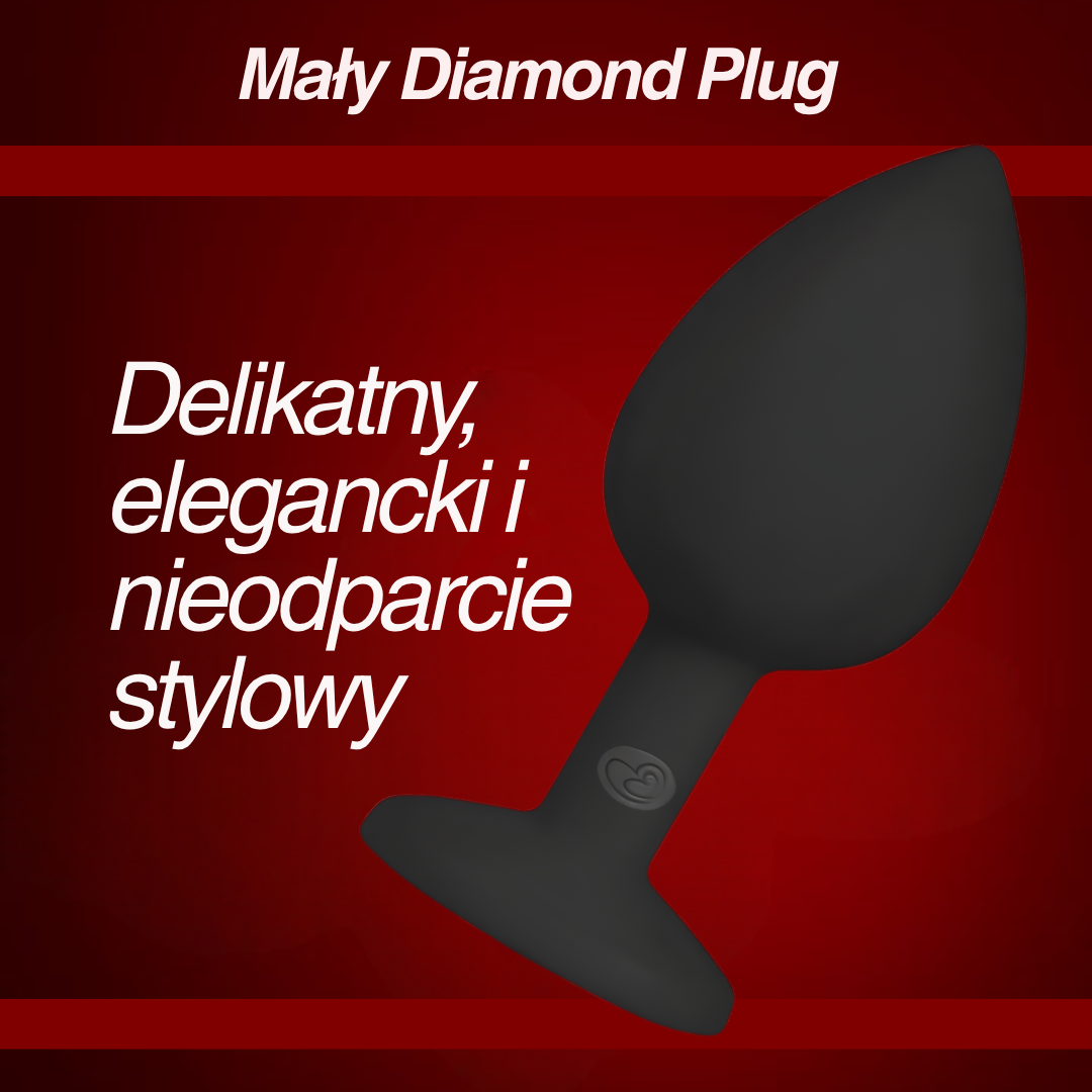 Naughty Vice| Mały Diamond Plug – Czarny