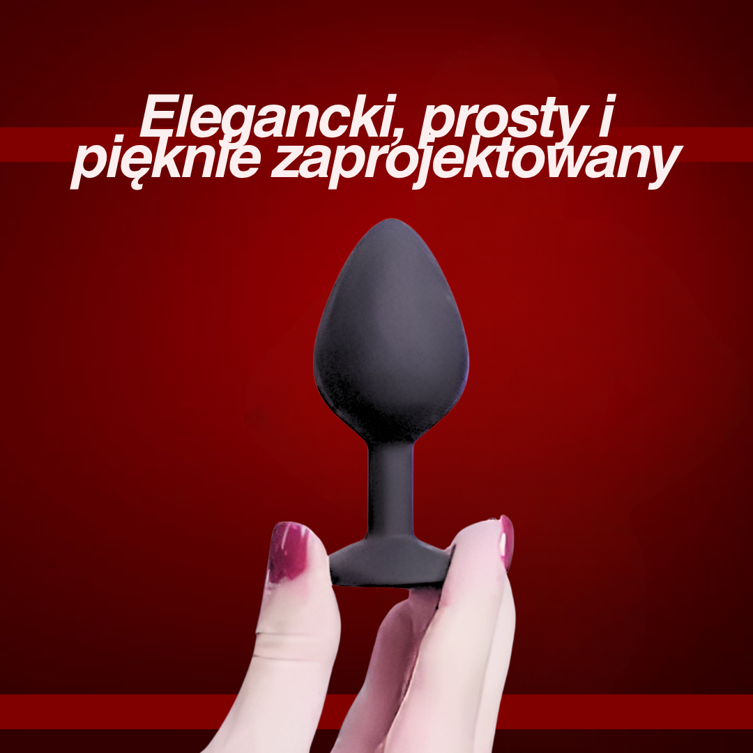 Naughty Vice| Mały Diamond Plug – Czarny
