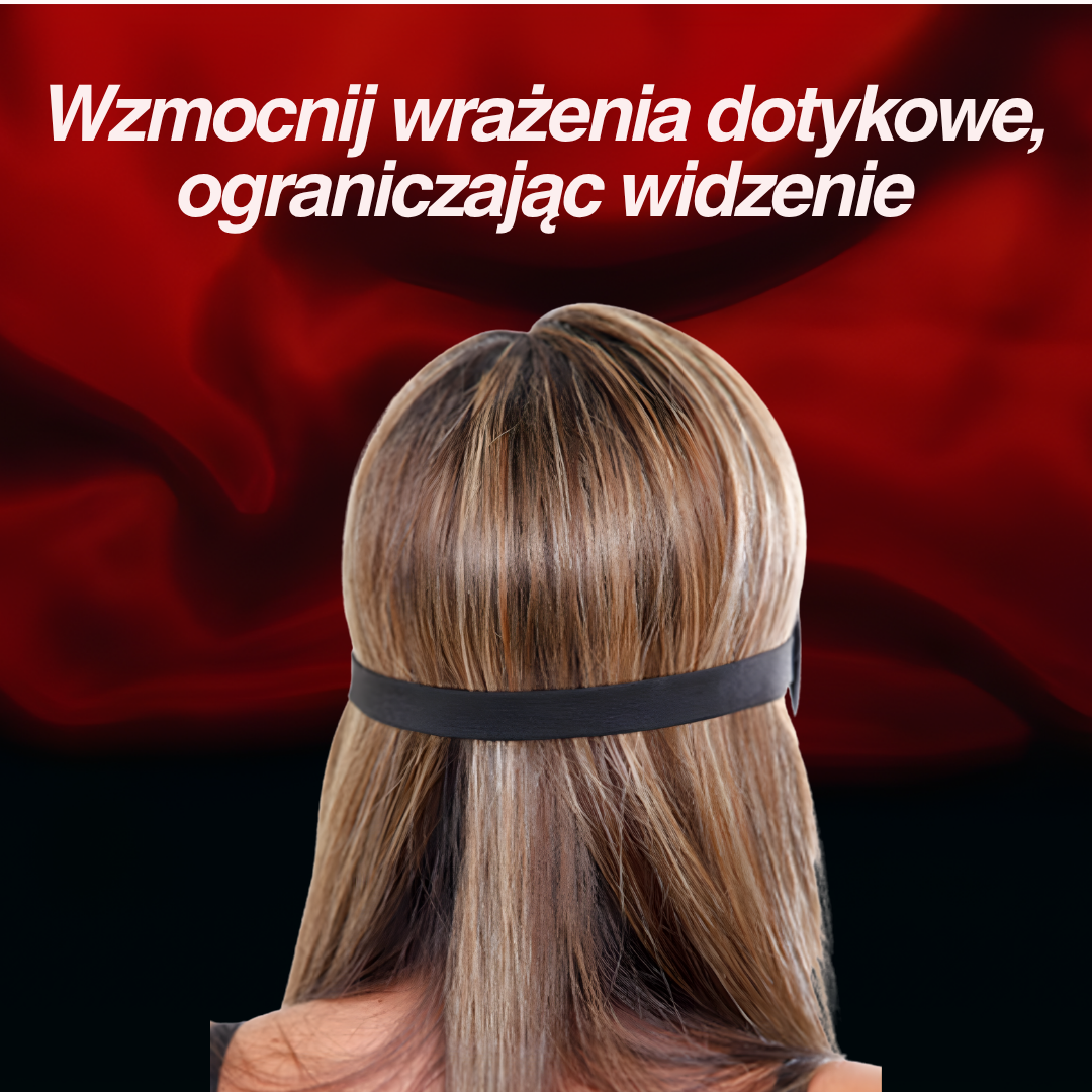 Soft Tease | Luksusowa satynowa maska Love Mask – czarna