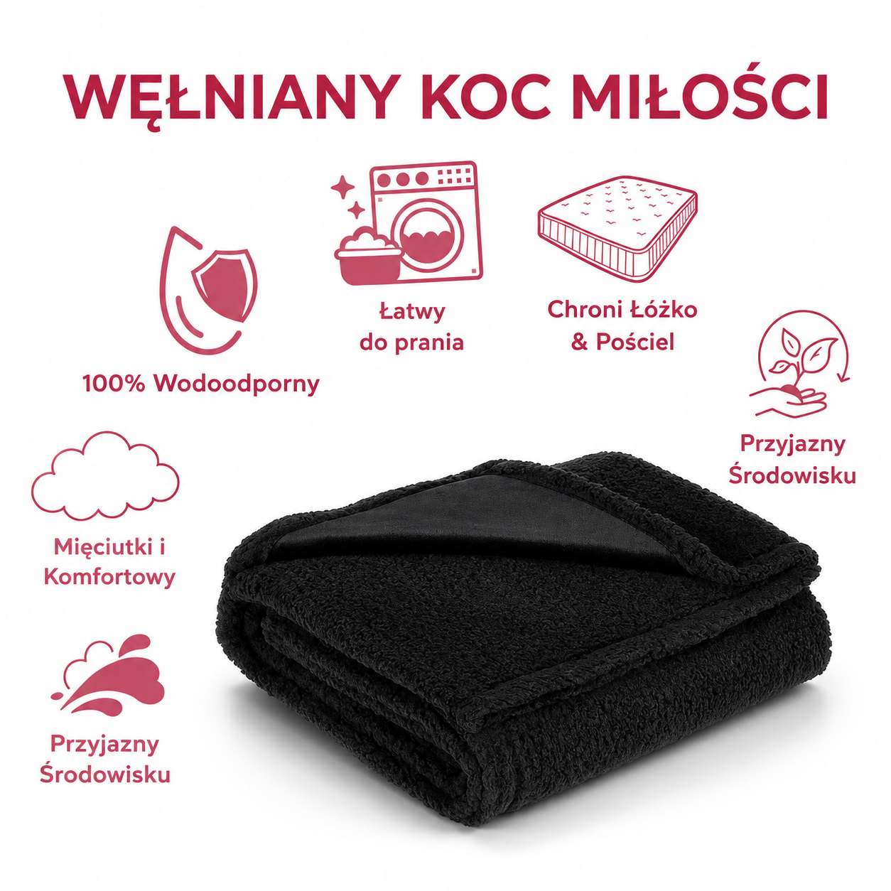 The Love Blanket | Wodoodporny koc