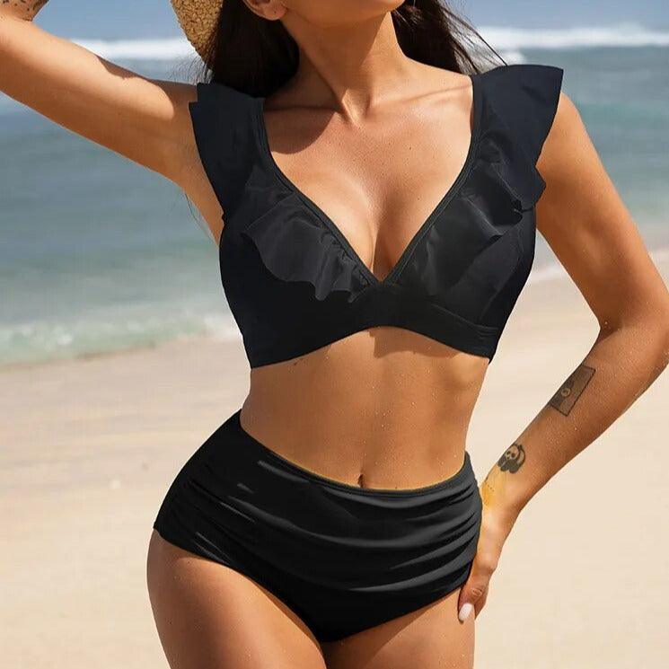 Ruffle Crush | Dwuczęściowy strój kąpielowy z falbanką