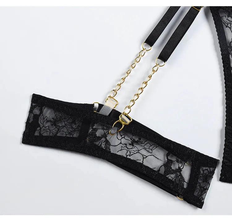 Chain Charm | Komplet bielizny z łańcuszkami