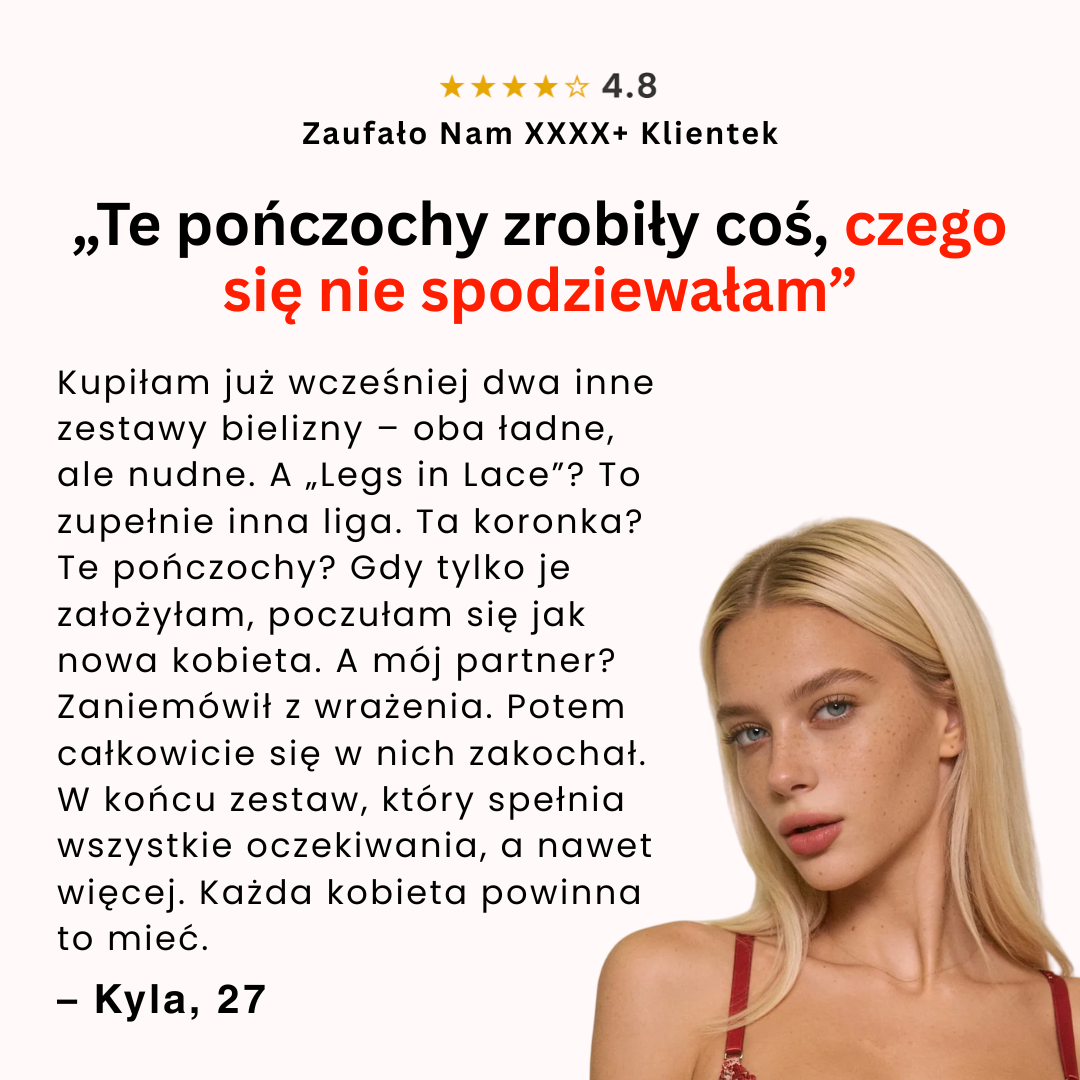 Legs in Lace | Komplet bielizny z pończochami