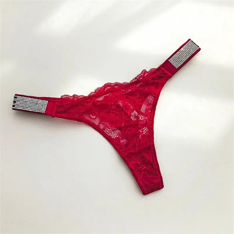 Lace Strap | Stringi koronkowe z ozdobnymi paskami