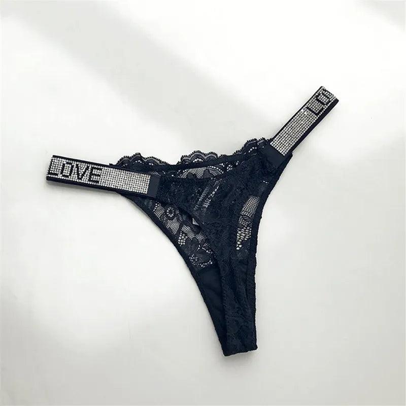 Lace Strap | Stringi koronkowe z ozdobnymi paskami