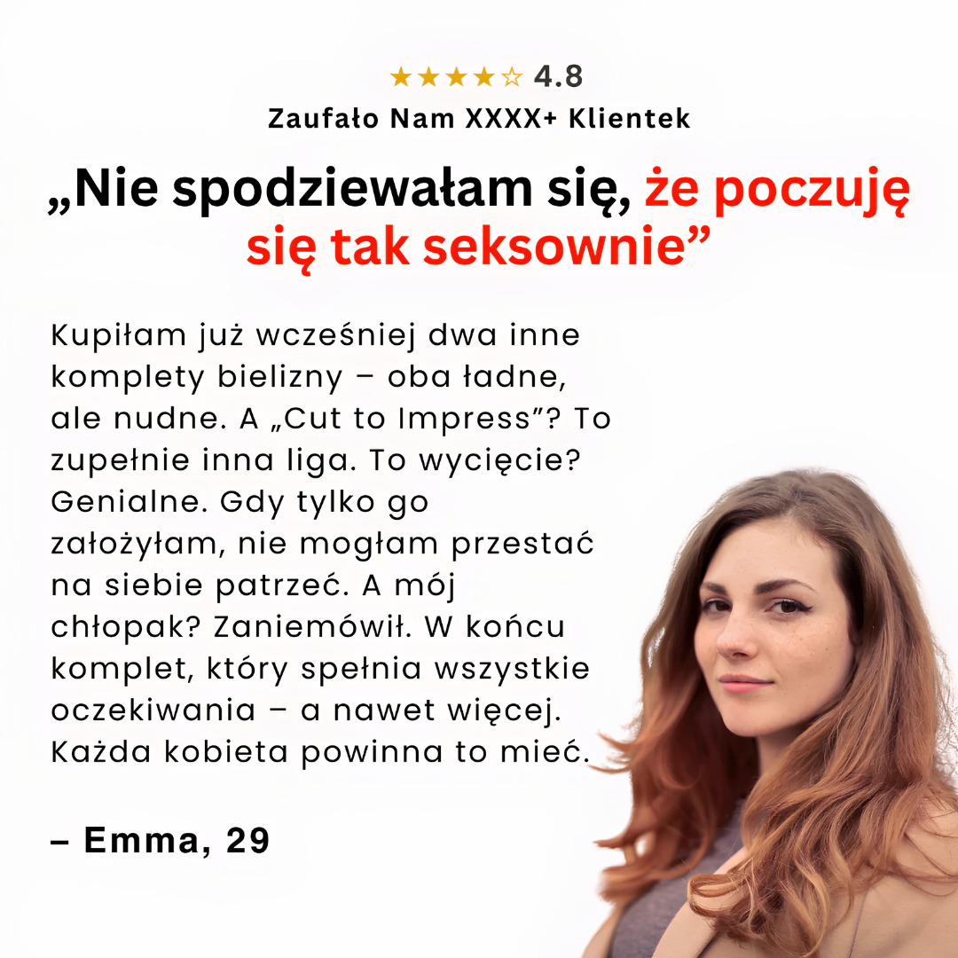 Cut to Impress | Komplet bielizny z wycięciem