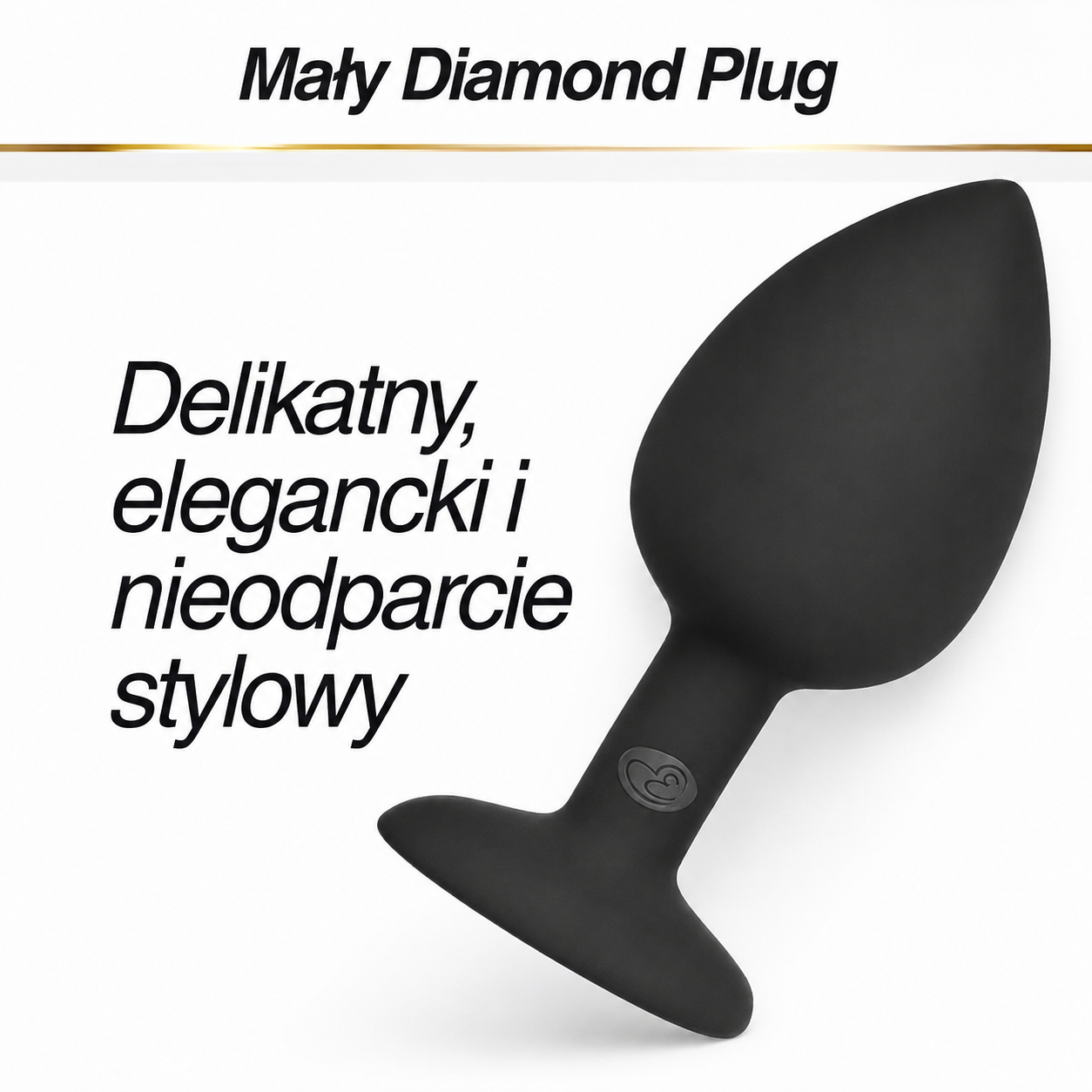 Naughty Vice| Mały Diamond Plug – Czarny