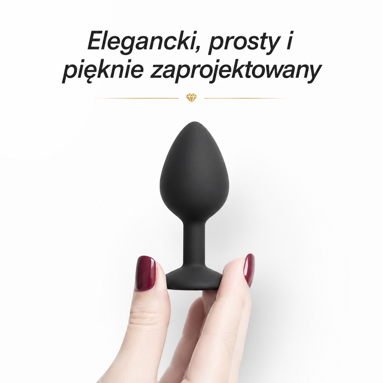 Naughty Vice| Mały Diamond Plug – Czarny