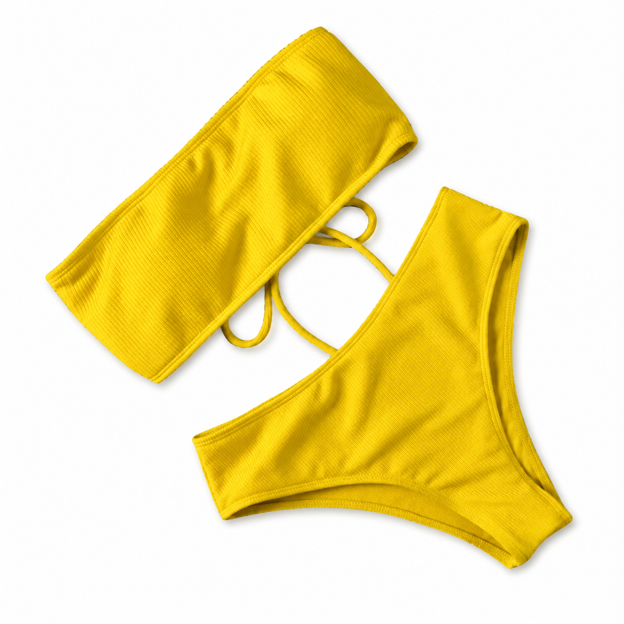 Strapless Chic | Dwuczęściowy strój kąpielowy bez ramiączek