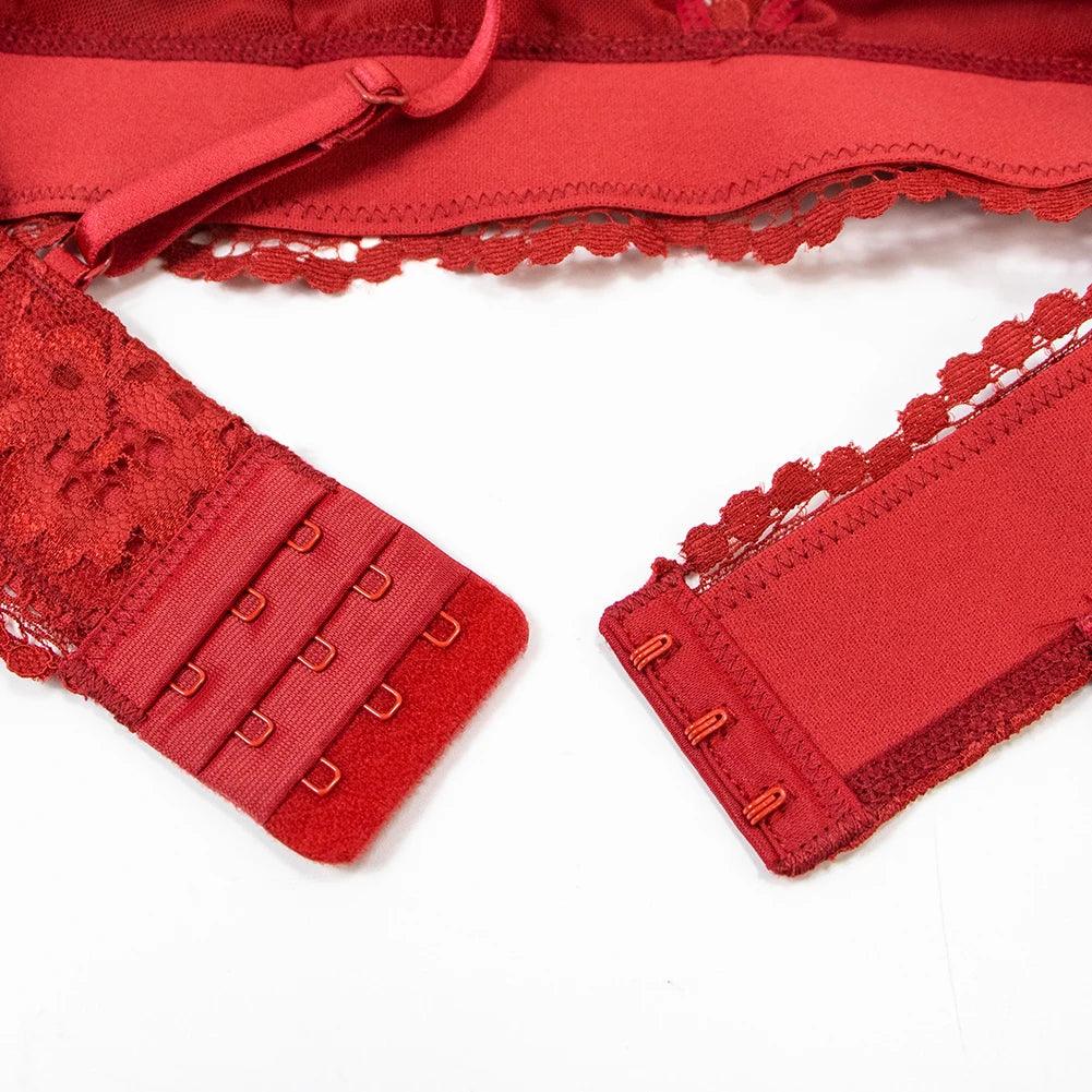 Legs in Lace | Komplet bielizny z pończochami