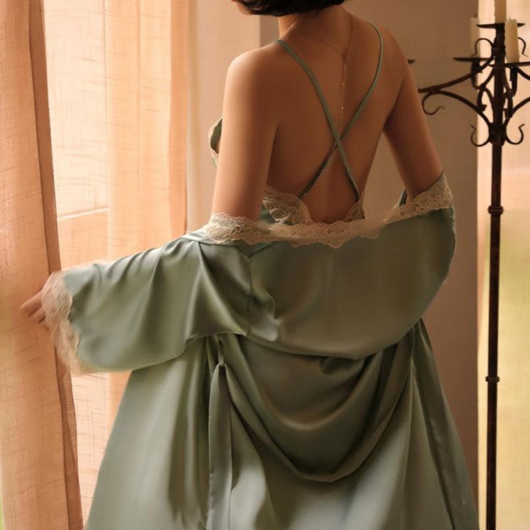 Midnight Set | Koszula nocna ze szlafrokiem
