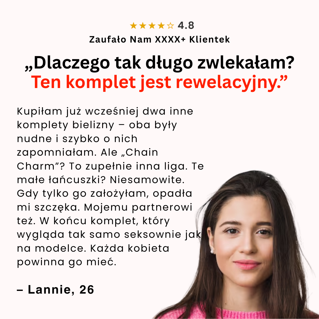 Chain Charm | Komplet bielizny z łańcuszkami
