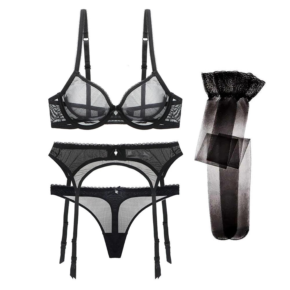 Mesh Me Wild | Siateczkowy komplet bielizny
